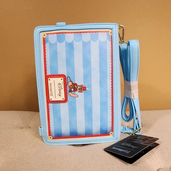 Loungefly Disney Dumbo Story Book Convertible Backpack Crossbody Bag NEW main image 13